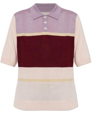 Marni Colour-Block Polo Shirt - Red