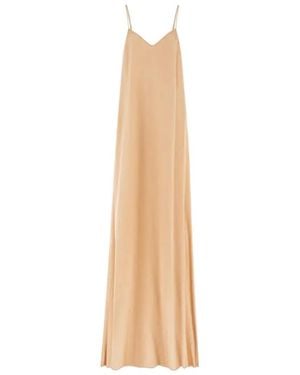 Ferragamo V-Neck Maxi Dress - White