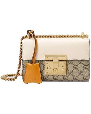 Gucci white padlock bag shop
