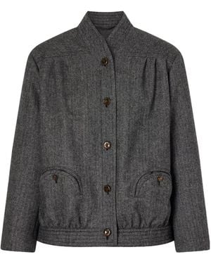 Blazé Milano Coiba Virgin Wool-Blend Jacket - Grey