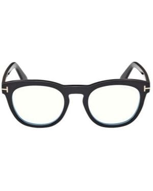 Tom Ford Eyewear Round Frame Glasses - White