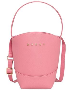 Marni Flower Basket Shoulder Bag - Pink