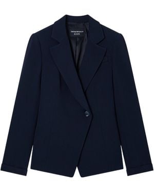 Emporio Armani Double-Breasted Blazer - Blue