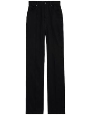 Balenciaga High-Waisted Slim-Fit Jeans - Black