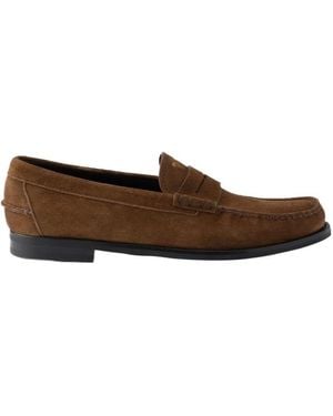 Prada Formale Penny Loafers - Brown