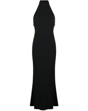 McQueen Open Back Strapless Maxi Dress - Black