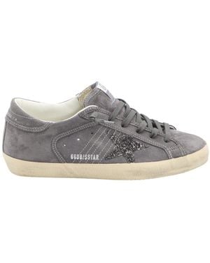 Golden Goose Super Star Embellished Trainers - Grey