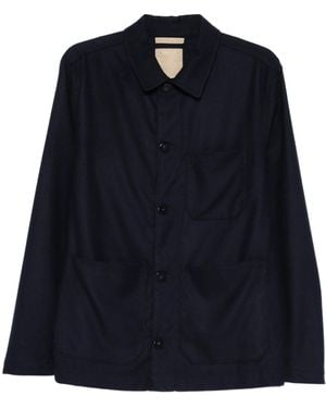 Woolrich Buttoned Shirt Jacket - Blue