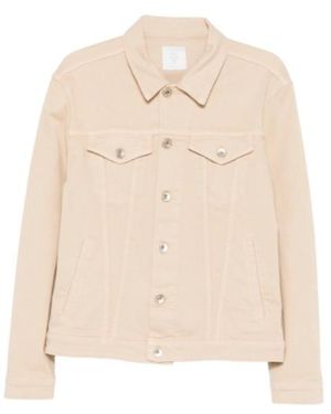 Eleventy Flap-Pocket Jacket - Natural