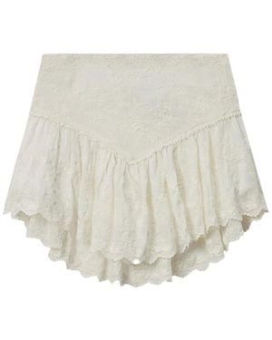 Isabel Marant Embroidered Shorts - White