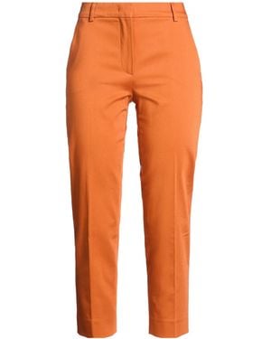 Max Mara Plain Colour Casual Trousers - Orange