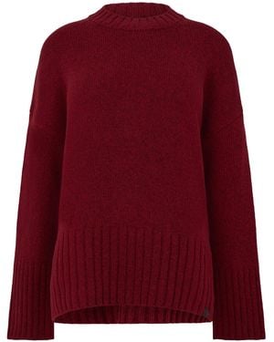 Barbour Mock Neck Knit Sweater - Red