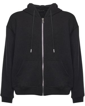 Giuliano Galiano Hugel Oversized Zip-Up Jumper - Black