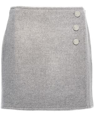 Tory Burch T Monogram Mini Skirt - Grey