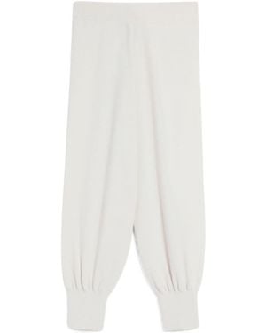 Weekend by Maxmara Knitted Casual Pants - White