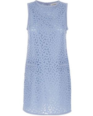 Iceberg Floral Mini Dress - Blue