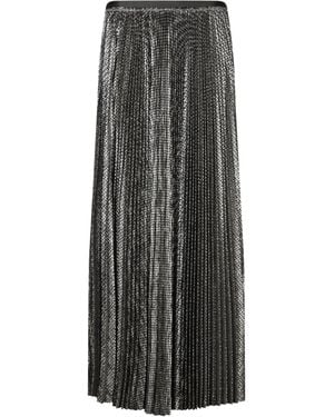 forte_forte Laminated Soleil Long Skirt - Grey