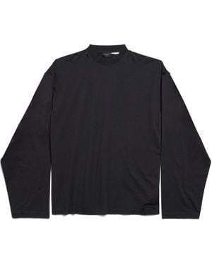 BALENCIAGA｜LONG-SLEEVED ROUND NECK T-SHIRTS (704031 TMV BALENCIAGA｜LONG-SLEEVED ROUND NECK T-SHIRTS (704031 TMV