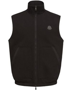 Moncler Reversible Zip-Up Vest - Black
