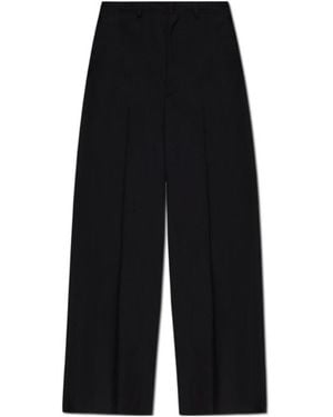 Balenciaga Wide-Leg Trousers - Black