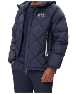 EA7 Quilted Puffer Jacket - Blue