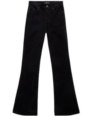 7 For All Mankind Slim-Fit Flared Pants - Black