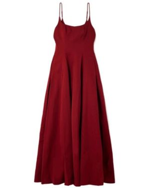 STAUD Joy Suspender Dress - Red
