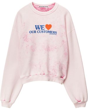Alexander Wang Love Our Customers Sweatshirt - Pink