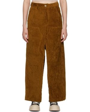 MERYLL ROGGE Slit Corduroy Maxi Skirt - Brown