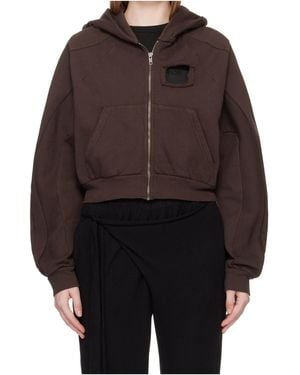 OTTOLINGER Distressed Hoodie - Brown