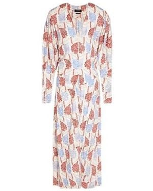 Isabel Marant V-Neck Long-Sleeved Dress - White