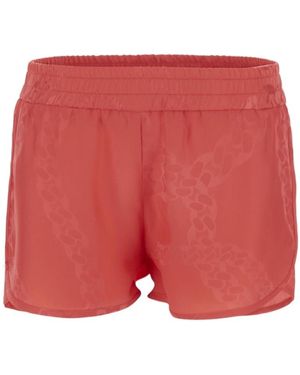 Stella McCartney Chain Jacquard Shorts - Red