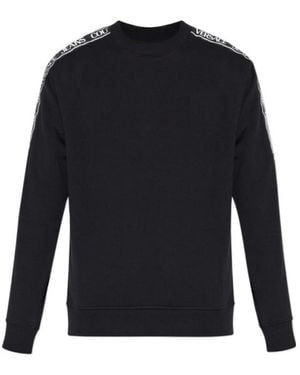 Versace Jeans Couture Couture Logo Printed Crewneck Sweatshirt - Blue