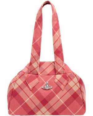 Vivienne Westwood Archive Check Tote Bag - Pink