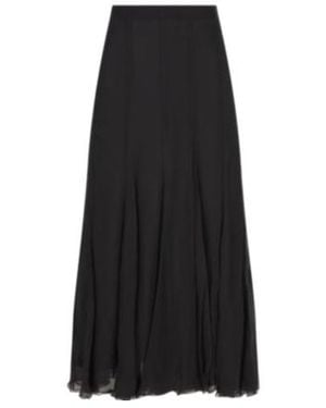 Chloé Chloé Chiffon Midi Skirt - Black