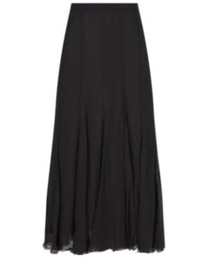 Chloé Chloé Chiffon Midi Skirt - Black