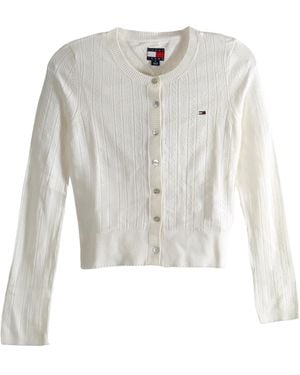 Tommy Hilfiger Button-Up Cardigan - White