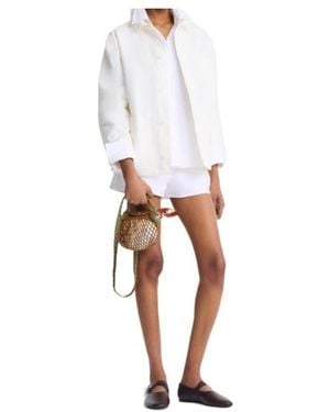 Longchamp Le Pliage Collection Mesh Bag - White
