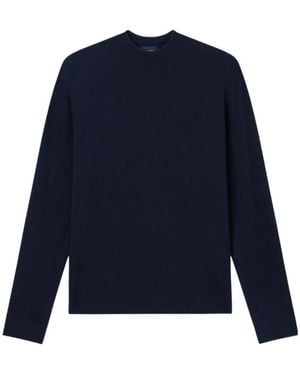 GIORGIO ARMANI X ALANUI Giorgio Armani For Alanui Cashmere And Silk Crew-Neck Jumper - Blue