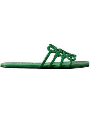 Loewe Petal Anagram Slide - Green