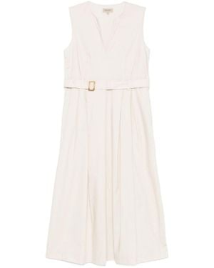 Woolrich Belted Midi Dress - White