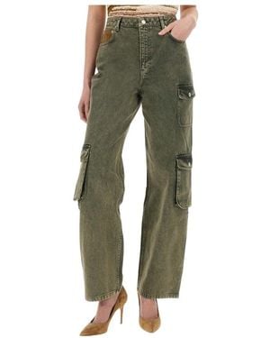 Moschino Straight-Leg Cargo Jeans - Green