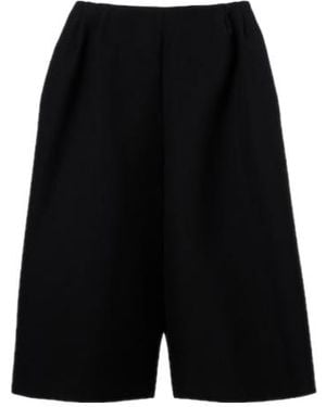 The Row Fauna Virgin Wool Bermuda Shorts - Black