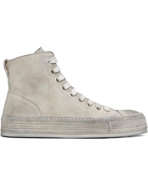 Ann Demeulemeester Raven High-Top Sneakers - Gray