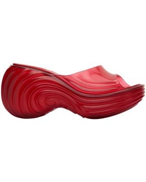 DIESEL X Melissa Platform Wave Sandals - Red