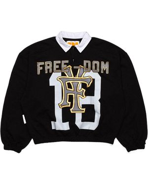 PDF CHANNEL Pdf Freedom Graphic Polo Shirt - Black