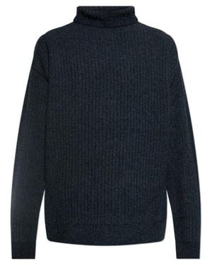 Lemaire Felted Roll Neck Sweater - Blue