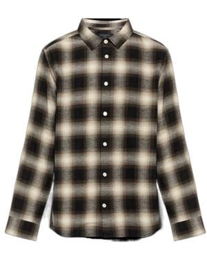 AllSaints Plaid Long Sleeve Shirt - Multicolour