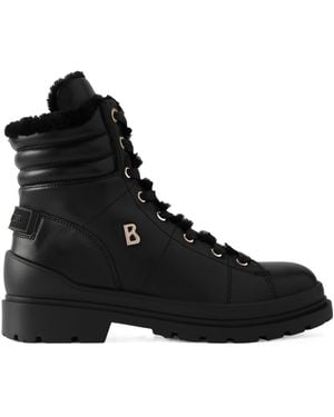 Bogner Embellished Shearlinglined Leather Ankle Boots - Black