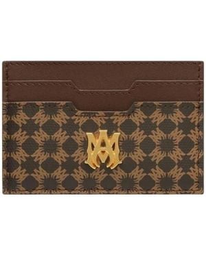 Amiri Logo Card Holder - Brown